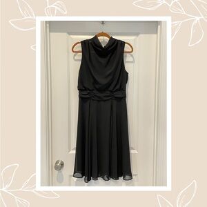 eva mendes for New York & Company Black Sleeveless Midi Dress